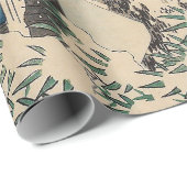 Hiroshige Winterlandschaft Japan Land Geschenkpapier (Rolleneckpunkt)