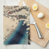 Hiroshige Winterlandschaft Japan Land Geschirrtuch (Viertel Falte)