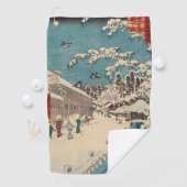 Hiroshige Winterlandschaft Japan Land Golfhandtuch (Insitu)