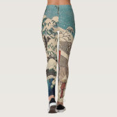 Hiroshige Winterlandschaft Japan Land Leggings (Rückseite)