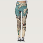 Hiroshige Winterlandschaft Japan Land Leggings (Vorderseite)