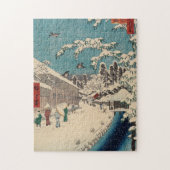 Hiroshige Winterlandschaft Japan Land Puzzle (Vertikal)