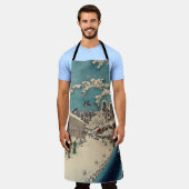 Hiroshige Winterlandschaft Japan Land Schürze (Getragen)