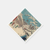 Hiroshige Winterlandschaft Japan Land Serviette (Ecke)