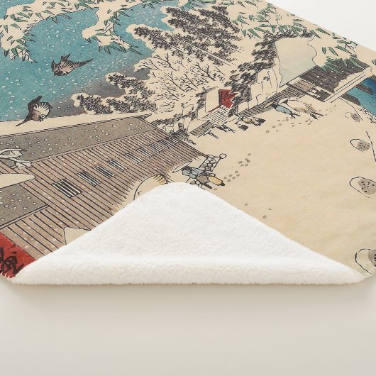 Hiroshige Winterlandschaft Japan Land Sherpadecke (3/4)