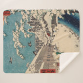 Hiroshige Winterlandschaft Japan Land Sherpadecke (Vorderseite (Horizontal))