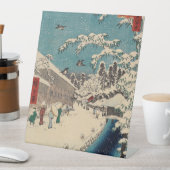 Hiroshige Winterlandschaft Japan Land Sockelschild (In Situ)