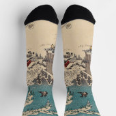 Hiroshige Winterlandschaft Japan Land Socken (Oben)