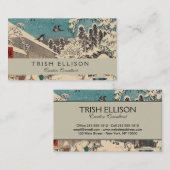 Hiroshige Winterlandschaft Japan Land Visitenkarte (Vorne/Hinten)