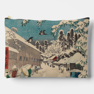 Hiroshige Winterlandschaft Japan Land Zubehörtasche