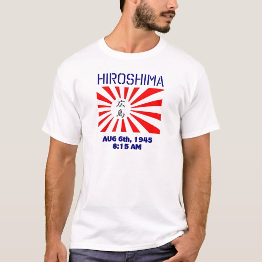 Hiroshima-aufgehende Sonne T-Shirt (Vorderseite)