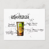 Hiroshima-Cocktail-Rezept Postkarte (Vorderseite)