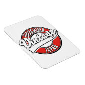 Hiroshima japan Logo im Vintagen Stil Magnet (Rechte Seite)