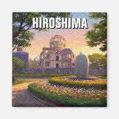 Hiroshima Japan Peace Dome Travel Magnet (Vorne)