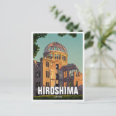 Hiroshima Japan Peace Dome Travel Postkarte (Stehend Vorderseite)