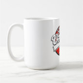 Hiroshima japan Vintages Logo Zwei-Tone-Kaffee Kaffeetasse (Links)