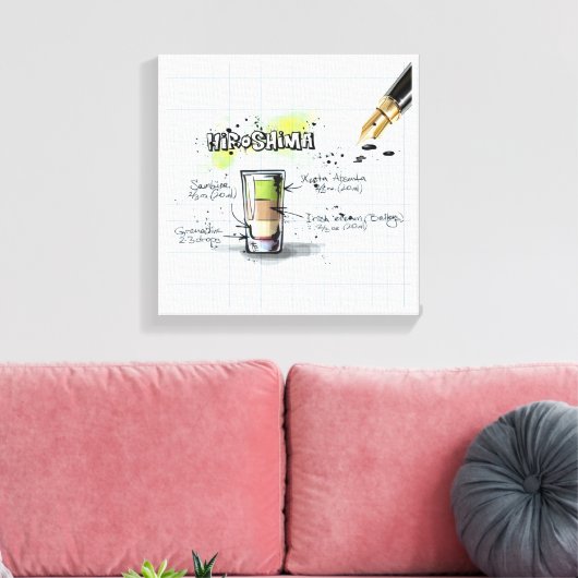 Hiroshima Leinwanddruck (Insitu (Wohnzimmer))