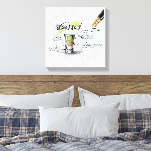 Hiroshima Leinwanddruck (Insitu (Schlafzimmer))