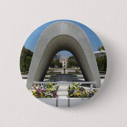 Hiroshima Memorial Cenotaph Button (Vorderseite)