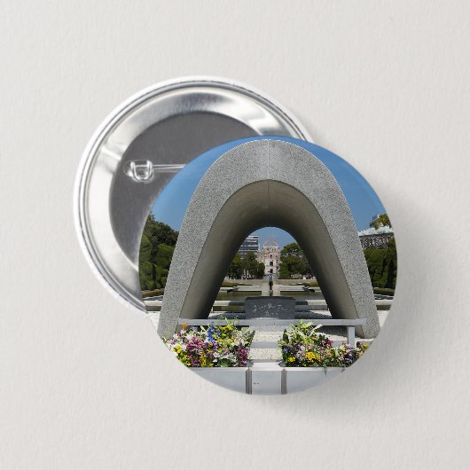 Hiroshima Memorial Cenotaph Button (Vorne & Hinten)