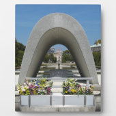 Hiroshima Memorial Cenotaph Fotoplatte (Vorderseite)