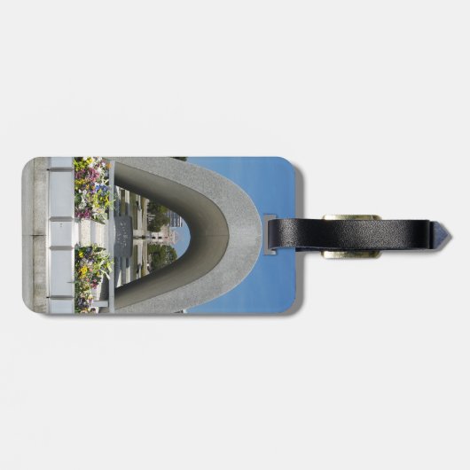 Hiroshima Memorial Cenotaph Gepäckanhänger (Rückseite horizontal)