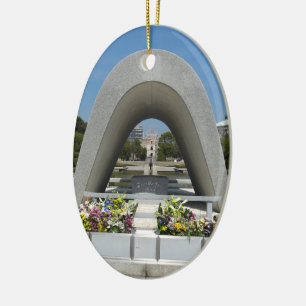 Hiroshima Memorial Cenotaph Keramik Ornament