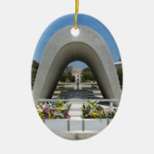 Hiroshima Memorial Cenotaph Keramik Ornament (Vorne)