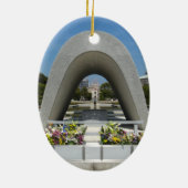 Hiroshima Memorial Cenotaph Keramik Ornament (Hinten)