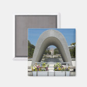 Hiroshima Memorial Cenotaph Magnet (Vorderseite/Rückseite)