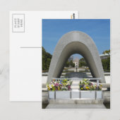 Hiroshima Memorial Cenotaph Postkarte (Vorne/Hinten)