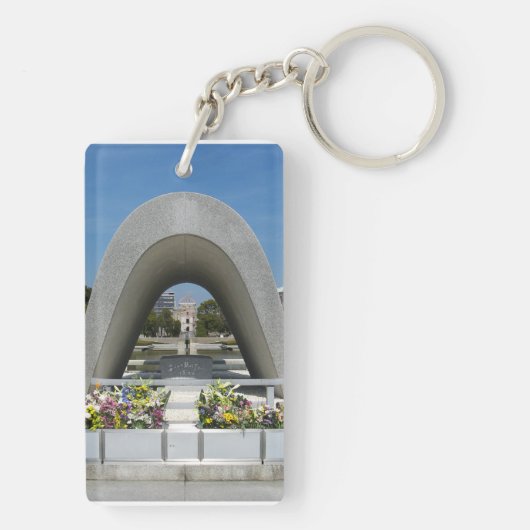 Hiroshima Memorial Cenotaph Schlüsselanhänger (Rückseite)