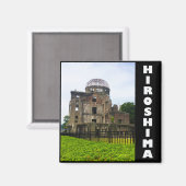 Hiroshima Peace Memorial Magnet (Vorderseite/Rückseite)