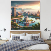 Hiroshima Peace Memorial Park Japan Travel Leinwanddruck (Insitu (Schlafzimmer))