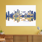 Hiroshima Skyline Leinwanddruck (Insitu (Wohnzimmer))