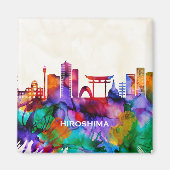 Hiroshima Skyline Magnet (Vorne)