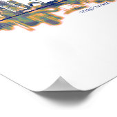 Hiroshima Skyline Poster (Ecke)