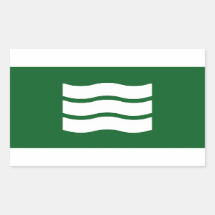 Hiroshima-Stadt-Flagge Hiroshima Präfektur japan-S Rechteckiger Aufkleber