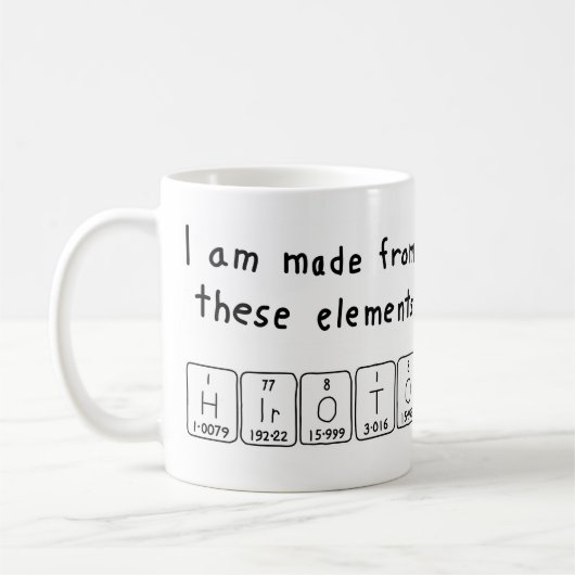 Hiroto Periodenname Tasse (Links)