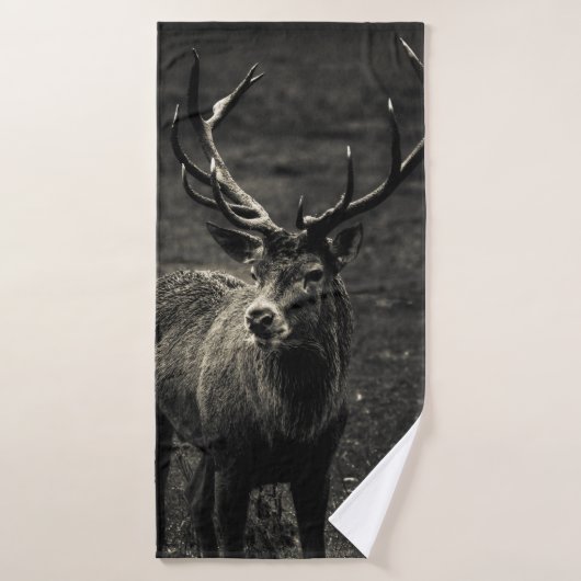 HIRSCH 12 PUNKT BOCK BADEHANDTUCH (Badehandtuch)