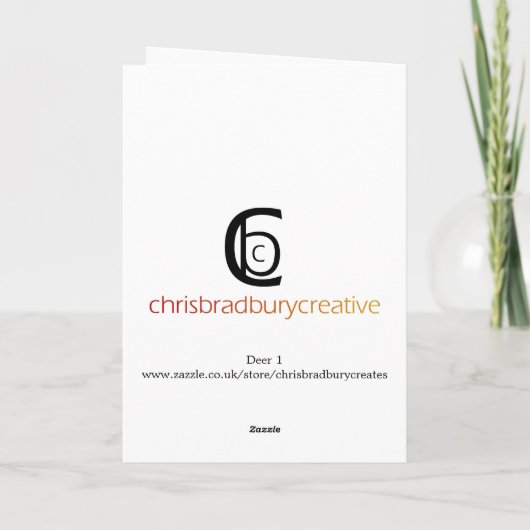 Hirsch 1 karte (Rückseite)