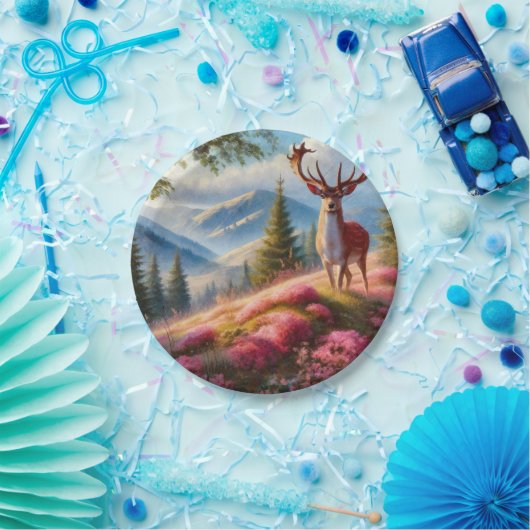 Hirsch 1 pappteller (Party)