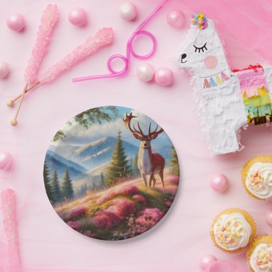 Hirsch 1 pappteller (Party)