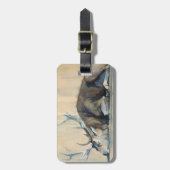 Hirsch 2014 gepäckanhänger (Vorderseite vertikal)