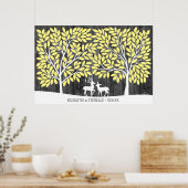 Hirsch - 250 Signature Guest Book Alternative Poster (Küche)