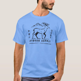 Hirsch-Abenteuer-Outdoor-Ausrüstung T-Shirt