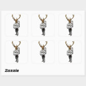 Hirsch Astronaut Sticker (Blatt)