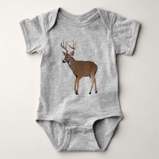 Hirsch Baby Strampler (Vorderseite)