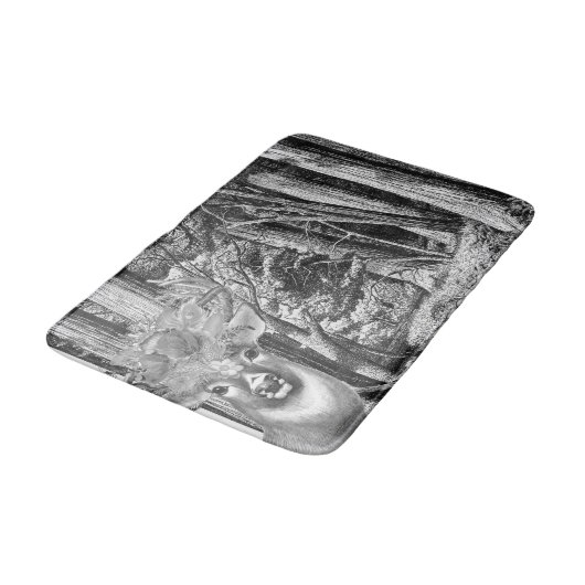 Hirsch Badematte (Schrägansicht)