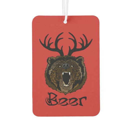 Hirsch + Bär = Bier Autolufterfrischer (Rückseite)
